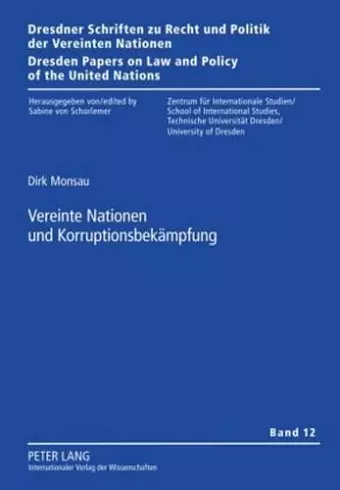 Vereinte Nationen Und Korruptionsbekaempfung cover