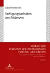 Verfuegungsverhalten Von Erblassern cover