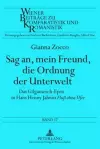 Sag An, Mein Freund, Die Ordnung Der Unterwelt cover