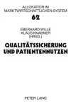 Qualitaetssicherung Und Patientennutzen cover