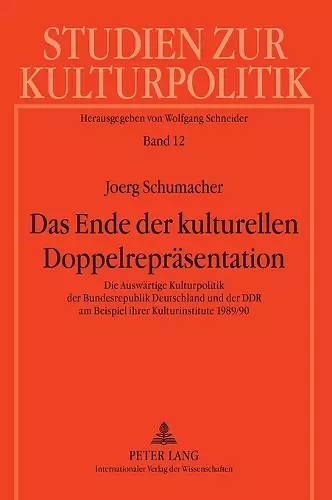 Das Ende der kulturellen Doppelrepraesentation cover