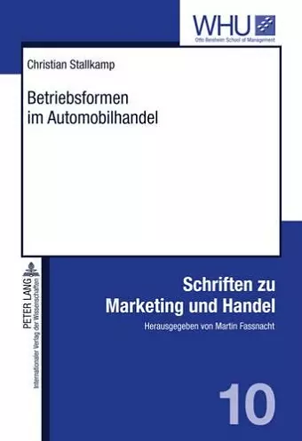 Betriebsformen Im Automobilhandel cover