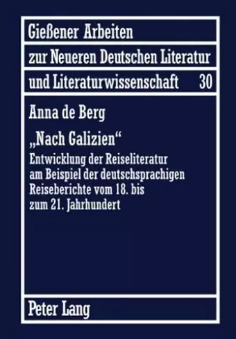 «Nach Galizien» cover