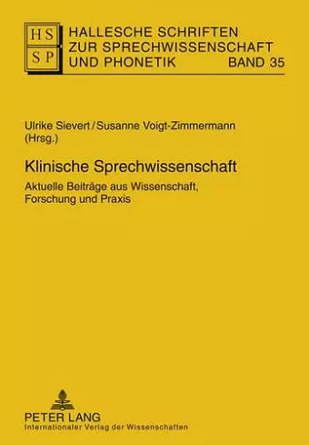 Klinische Sprechwissenschaft cover