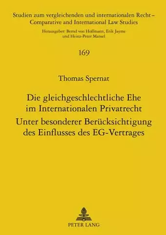 Die Gleichgeschlechtliche Ehe Im Internationalen Privatrecht cover