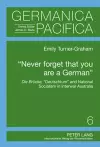 «Never forget that you are a German» cover