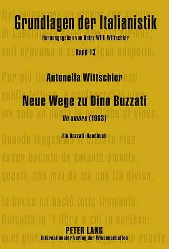 Neue Wege Zu Dino Buzzati cover