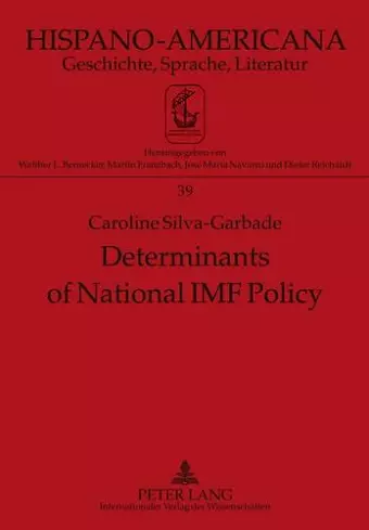 Determinants of National IMF Policy cover