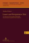 Lesart Und Rezipienten-Text cover