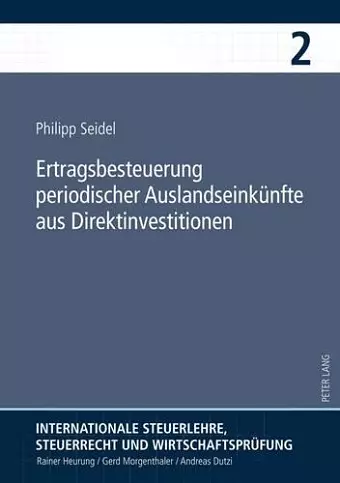 Ertragsbesteuerung Periodischer Auslandseinkuenfte Aus Direktinvestitionen cover