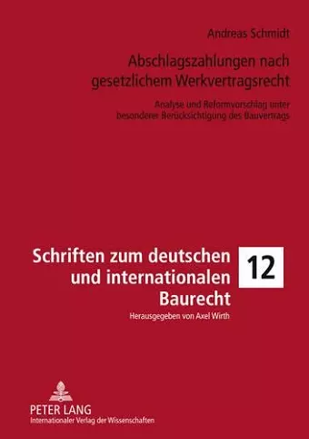 Abschlagszahlungen Nach Gesetzlichem Werkvertragsrecht cover