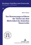 Das Besteuerungsverfahren Der Tuerkei Aus Dem Blickwinkel Des Deutschen Steuerrechts cover