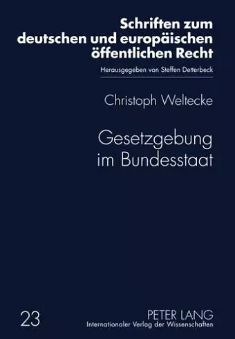 Gesetzgebung Im Bundesstaat cover