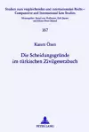 Die Scheidungsgruende Im Tuerkischen Zivilgesetzbuch cover