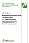 Verhaltenswissenschaftliche Determinanten Der Spenderbindung cover