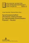 Sprechwissenschaftlich-Phonetische Untersuchungen Zur Interkulturellen Kommunikation Russisch - Deutsch cover