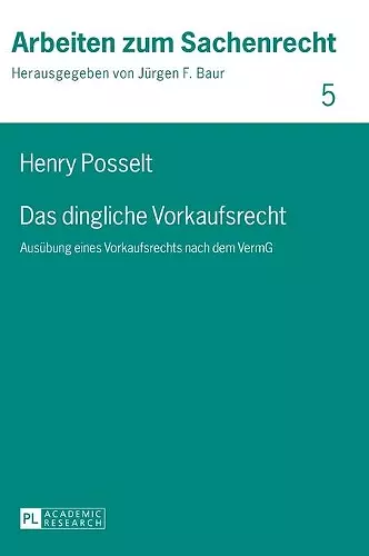 Das dingliche Vorkaufsrecht cover