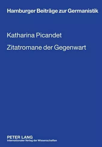 Zitatromane der Gegenwart cover