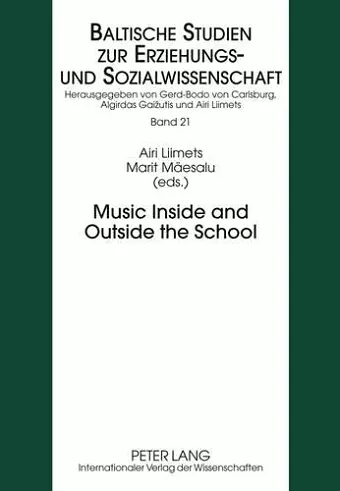 Music Inside and Outside the School cover