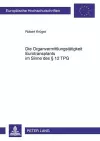 Die Organvermittlungstaetigkeit Eurotransplants Im Sinne Des § 12 Tpg cover