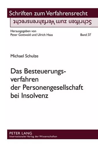 Das Besteuerungsverfahren Der Personengesellschaft Bei Insolvenz cover