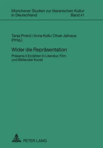 Wider Die Repraesentation cover