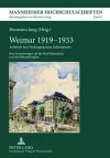 Weimar 1919-1933 cover