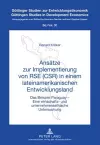 Ansaetze Zur Implementierung Von Rse (Csr) in Einem Lateinamerikanischen Entwicklungsland cover