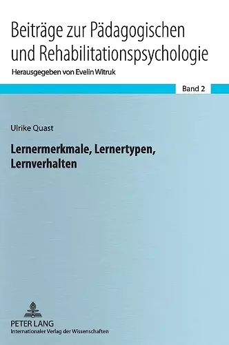 Lernermerkmale, Lernertypen, Lernverhalten cover