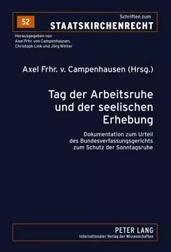 Tag Der Arbeitsruhe Und Der Seelischen Erhebung cover