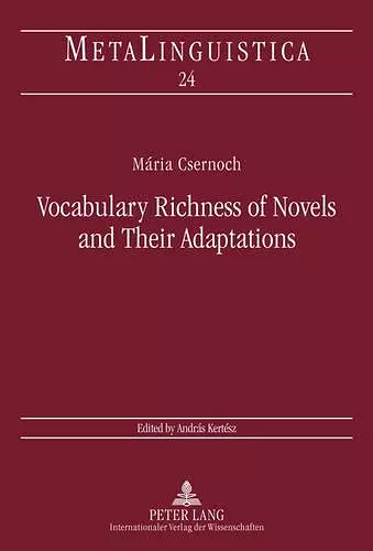 Vocabulary Richness of Novels and Their Adaptations cover