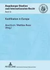 Kodifikation in Europa cover