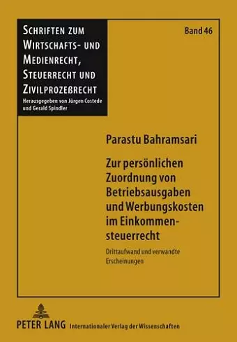 Zur Persoenlichen Zuordnung Von Betriebsausgaben Und Werbungskosten Im Einkommensteuerrecht cover
