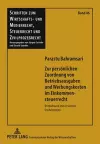 Zur Persoenlichen Zuordnung Von Betriebsausgaben Und Werbungskosten Im Einkommensteuerrecht cover