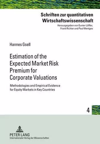 Estimation of the Expected Market Risk Premium for Corporate Valuations cover