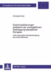 Gewinnrealisierungen Anlaesslich Der Unentgeltlichen Uebertragung Betrieblicher Einheiten cover