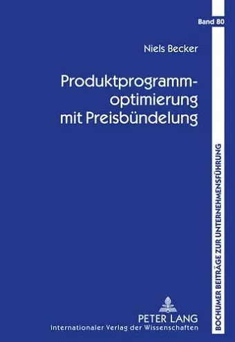 Produktprogrammoptimierung Mit Preisbuendelung cover