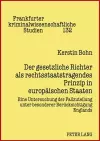 Der Gesetzliche Richter ALS Rechtsstaatstragendes Prinzip in Europaeischen Staaten cover