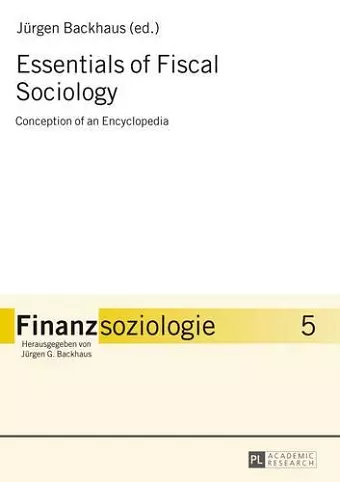 Essentials of Fiscal Sociology cover