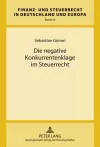 Die Negative Konkurrentenklage Im Steuerrecht cover