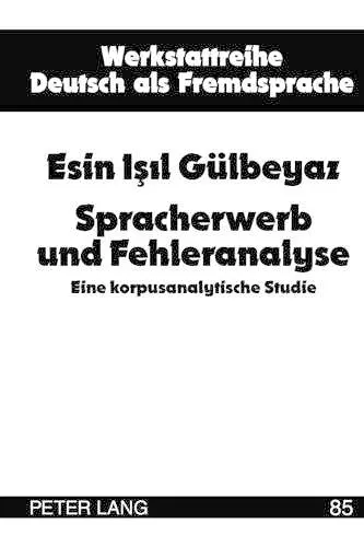 Spracherwerb Und Fehleranalyse cover