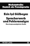 Spracherwerb Und Fehleranalyse cover