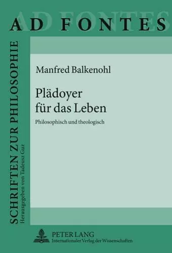 Plaedoyer Fuer Das Leben cover