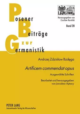 «Artificem Commendat Opus» cover