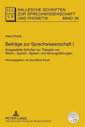 Beitraege Zur Sprechwissenschaft I cover