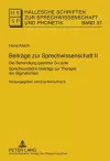 Beitraege Zur Sprechwissenschaft II cover