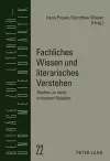 Fachliches Wissen Und Literarisches Verstehen cover