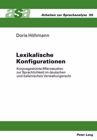 Lexikalische Konfigurationen cover