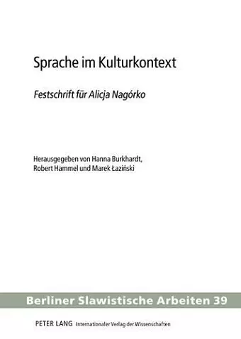 Sprache Im Kulturkontext cover