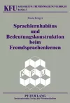 Sprachlernhabitus Und Bedeutungskonstruktion Beim Fremdsprachenlernen cover